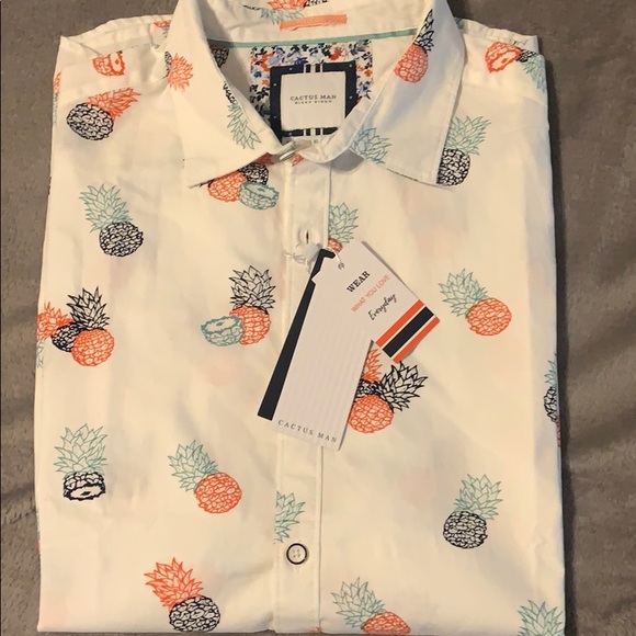 Catis Man by Ricky Singh Other - Men's Button Down Pineapple Shirt